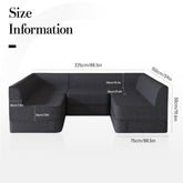 U-Shaped Modular Sectional Sofa